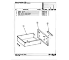 Crosley CEW2D2 drawer assembly diagram