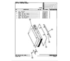 Crosley CEW2D2 door assembly diagram