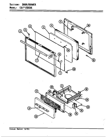 Door/drawer (cg*3d5xk) (cga3d5xk) (cgw3d5xk)