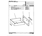 Crosley CEW2C3 drawer assembly diagram