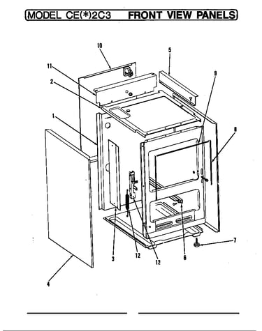 Front view panel