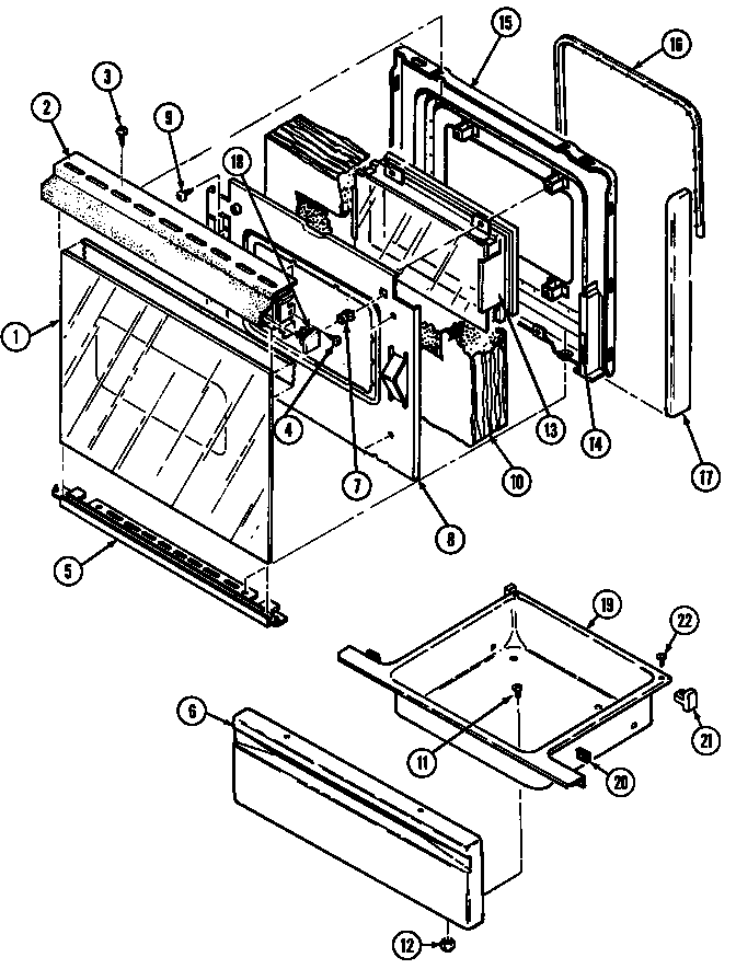 DOOR/DRAWER (H3531XU*) (H3531XUA) (H3531XUW)