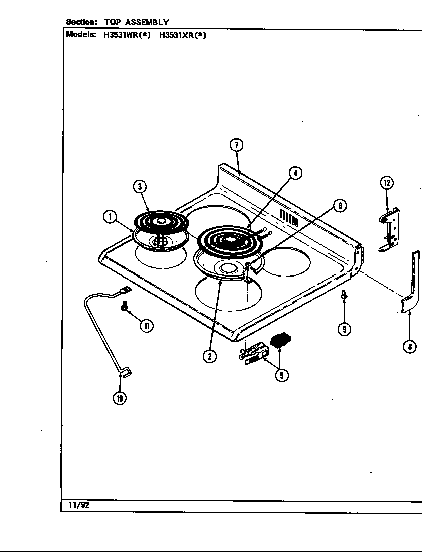 Top assembly
