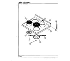 Hardwick H3674XRW top assembly diagram