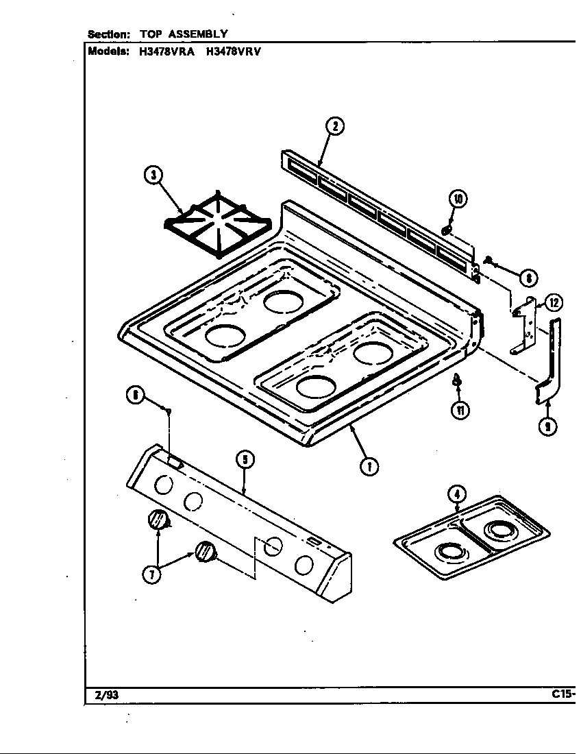 Top assembly