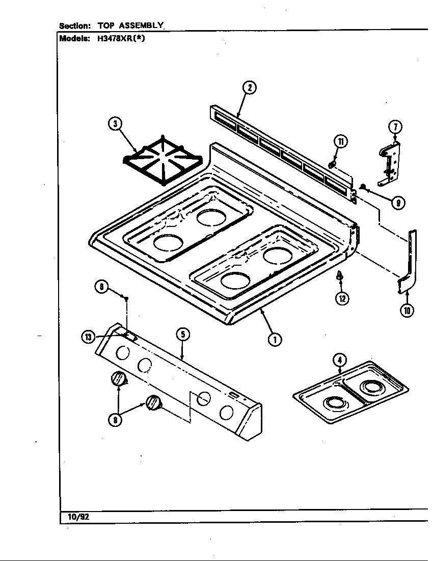 Top assembly