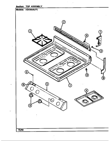 Top assembly