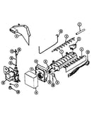 Optional ice maker kit (ice)