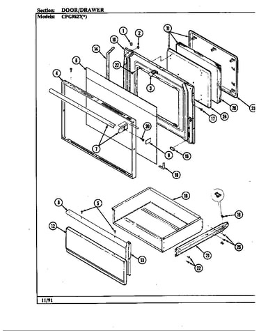 Door/drawer (cpg9827) (cpg9827w539a)