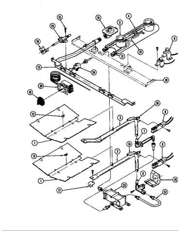 Gas controls (lower)