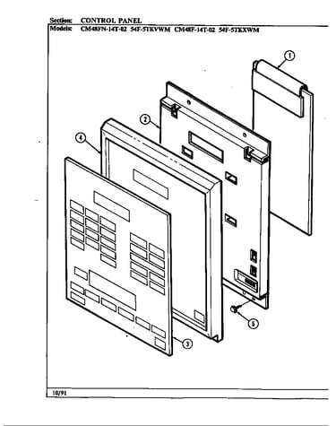Control panel (cm48f-14t-02)