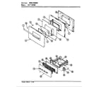 Crosley CGA3D5WK door/drawer (cg*3d5wk) diagram