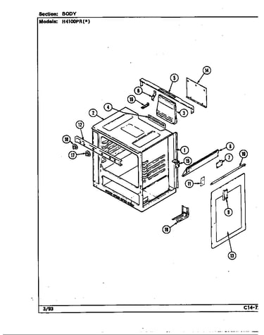 Body (h4100pr*) (h4100pra) (h4100prw)