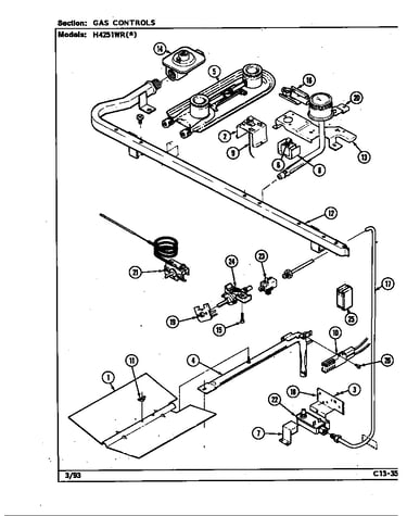 Gas controls (h4251wr*) (h4251wra) (h4251wrw)