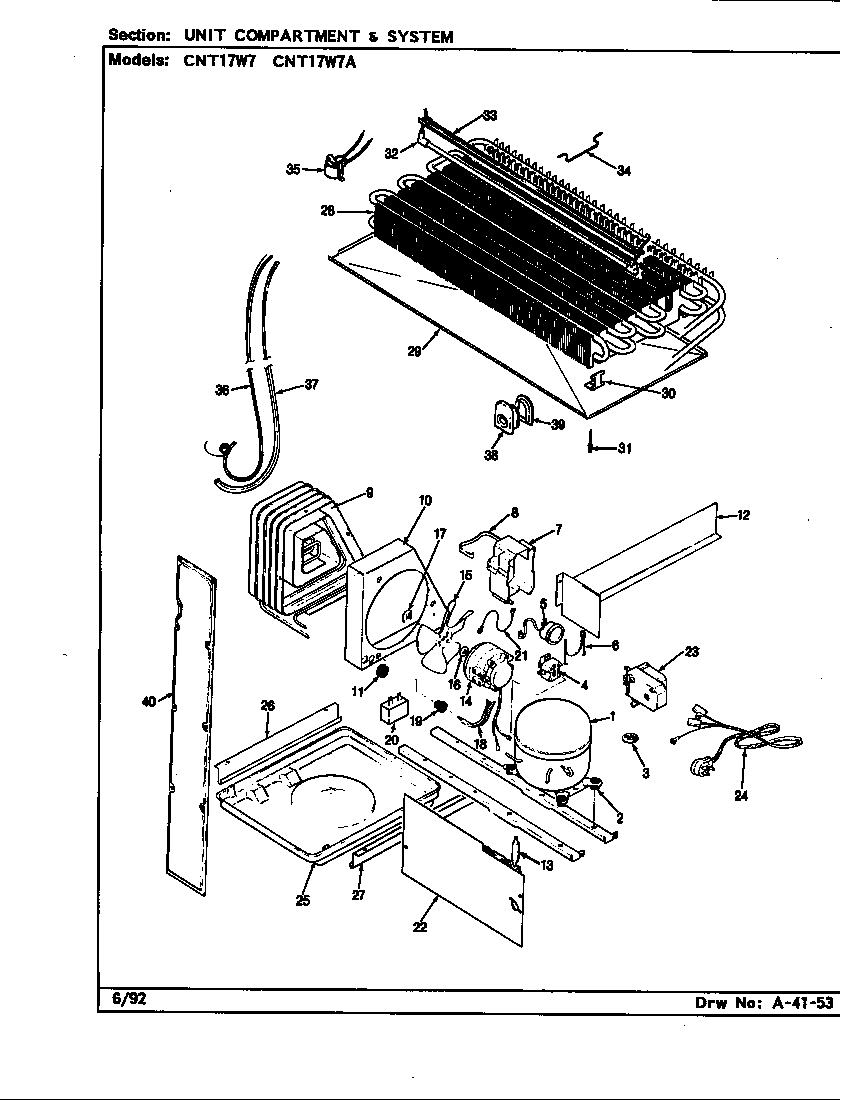 Unit compartment & system