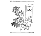Crosley CNT17W7A/CC37A shelves & accessories diagram