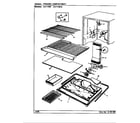 Crosley CNT17W7/CC36A freezer compartment diagram