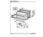 Crosley CNT17W7A/CC37A freezer door diagram