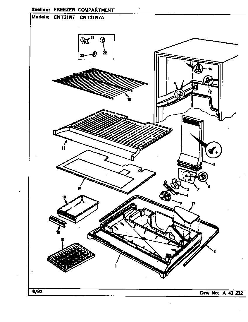 Freezer compartment