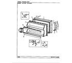 Crosley CNT21W7A/CC72A freezer door diagram