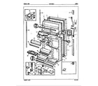 Crosley CNTI22LEV/5B61A doors diagram