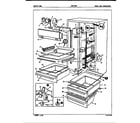 Crosley CNSI22M9A/5M64B fresh food compartment diagram