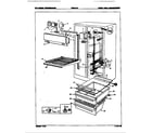 Crosley CNS20T6/8L05A fresh food compartment diagram