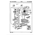 Crosley CNS20T6A/9R01A freezer compartment diagram