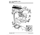 Crosley CNT15V4A/AC11B unit compartment & system diagram