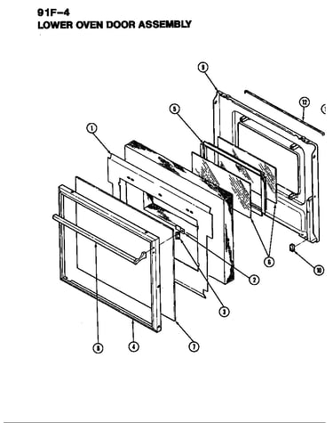 Door (lower) (91f-4klw) (91fa-4klvw)