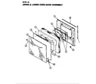 Magic Chef 91FA-4KLVW door (upper & lower) (91fn-4klvw) diagram