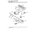 Magic Chef BT16RN-3 top & gas controls diagram