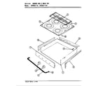 Magic Chef BT85RS-4 main top assembly diagram
