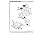 Magic Chef 86LW-1 top assembly diagram
