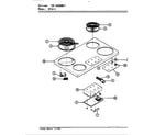 Magic Chef 87LN-1 top assembly diagram