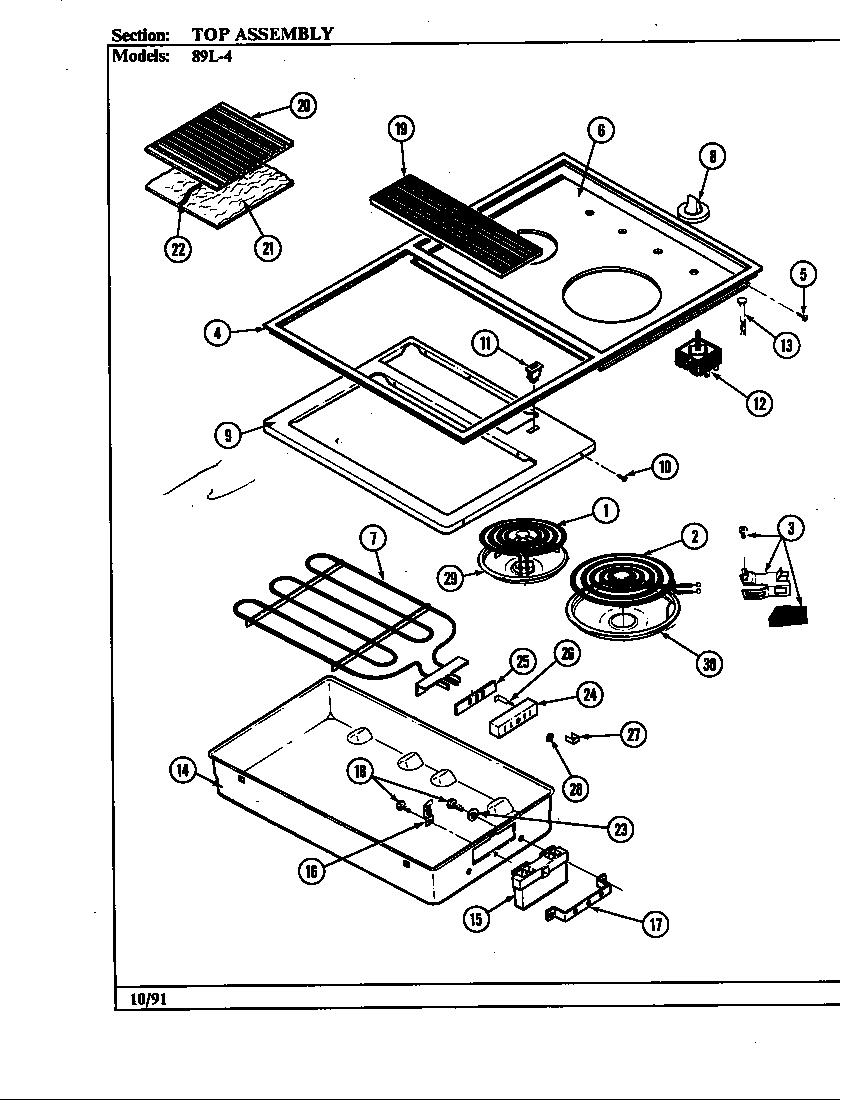 Top assembly