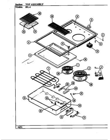 Top assembly