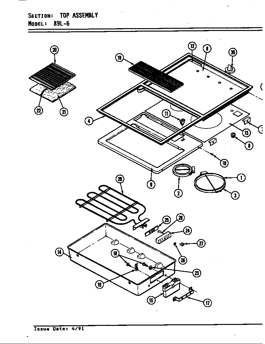 Top assembly