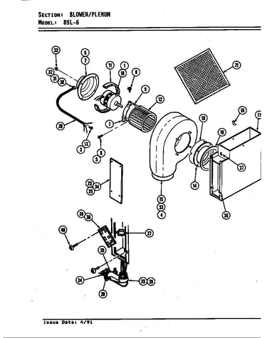 Blower/plenum