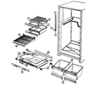 Maytag GT19A6XA shelves & accessories diagram
