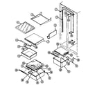 Maytag RSW2400CKL shelves & accessories diagram
