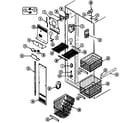 Maytag RSW2400CKE freezer compartment diagram