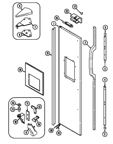 Freezer outer door (rev.11)
