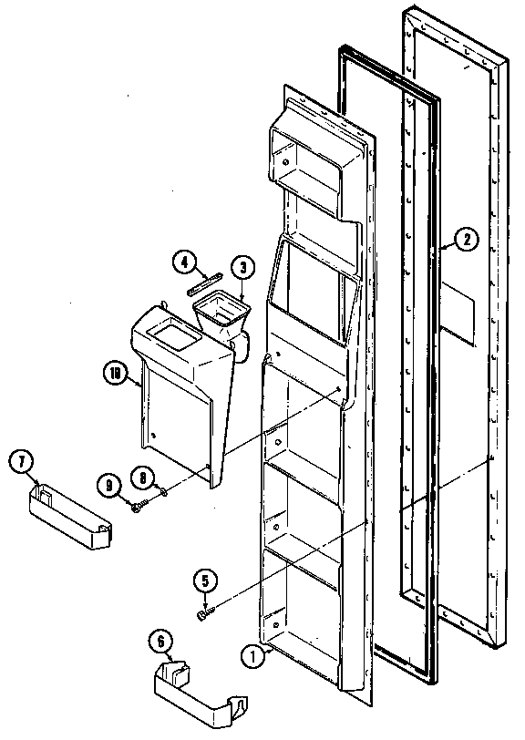 Freezer inner door