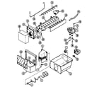 Maytag RSW2400CKL ice maker & bin diagram