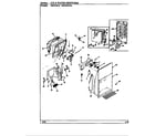 Maytag HRNS2219A/BP32C ice & water dispenser diagram