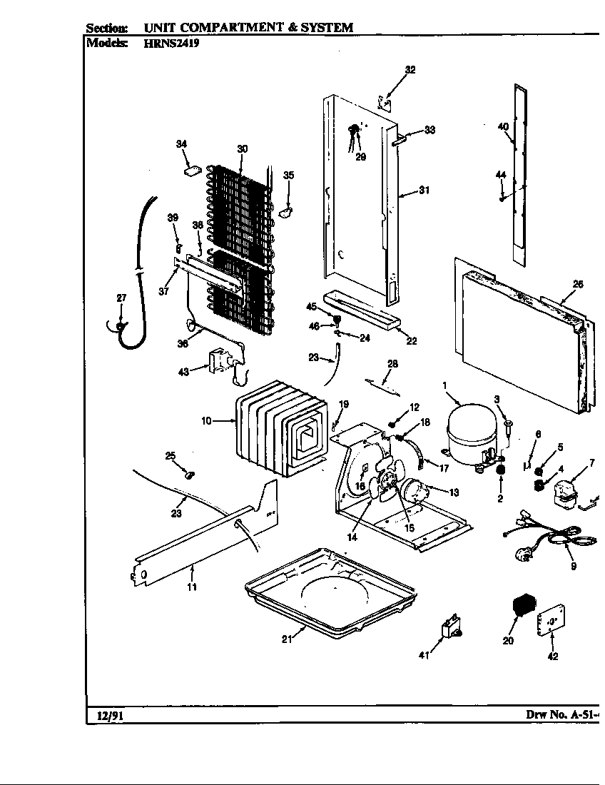 Unit compartment & system