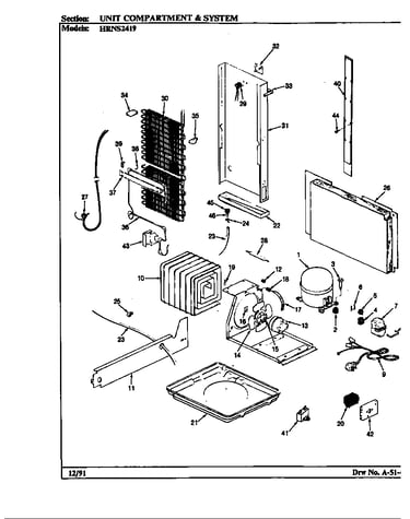 Unit compartment & system