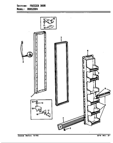 Freezer door