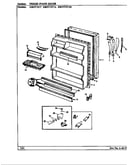 Fresh food door (hrnt1917/bf53a) (hrnt1917a/bf55a) (hrnt1917h/bf64a)